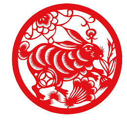新年喜庆十二生肖剪纸装饰窗花设