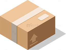 矢量图礼品盒快递盒