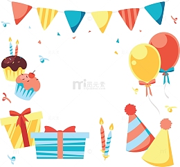 彩旗飘带生日派对