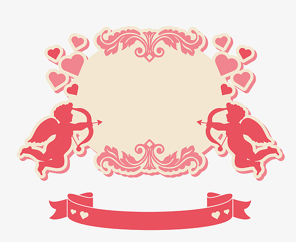 情人节丘比特主题logo