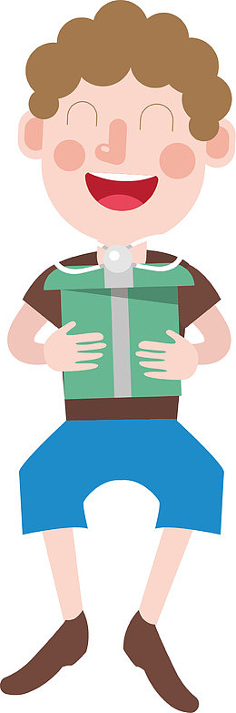 矢量图高兴的女人