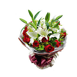 红色玫瑰花产品实物