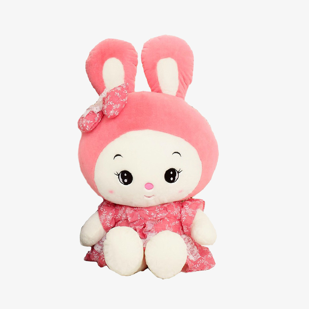 粉红色穿裙子的布娃娃免抠素材免费下载_觅元素51yuansu.com