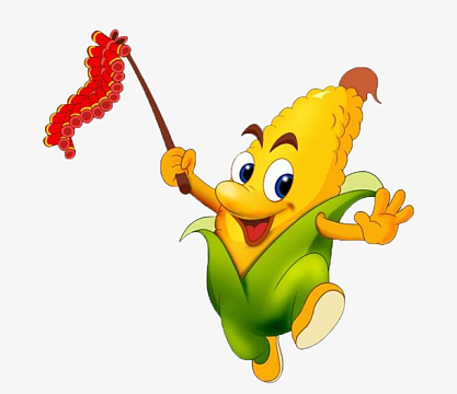 玉米aipng卡通蔬菜人物aipng手绘卡通秋天玉米epspng玉米地里的卡通