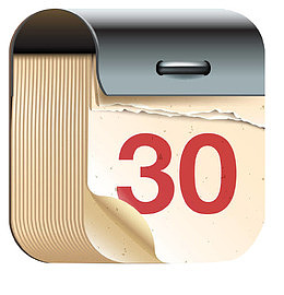 一本撕掉多页的日历