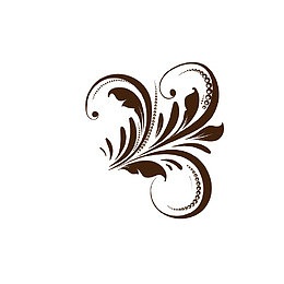 创意文艺花纹装饰金色花纹海报设