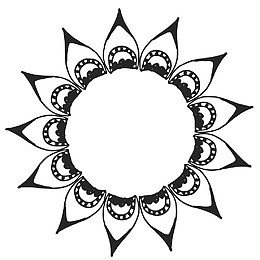 秘密花园填色游戏样式花纹装饰