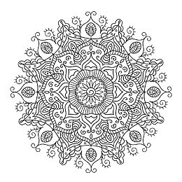 秘密花园填色游戏样式花纹装饰