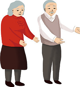 新年回家家乡的父母