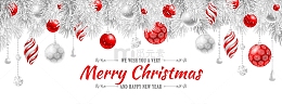 矢量圣诞球字母背景