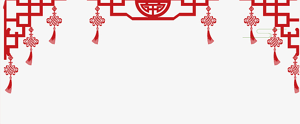 春节红色简约创意边框