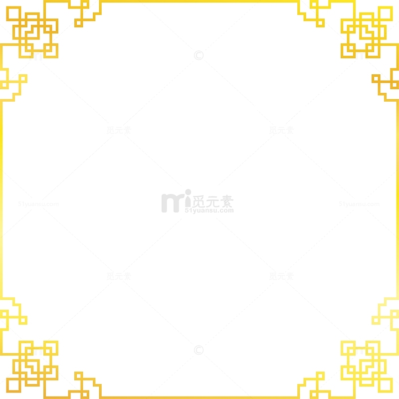 金色中国风古典框架