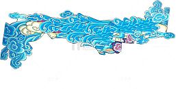 蓝色的海浪