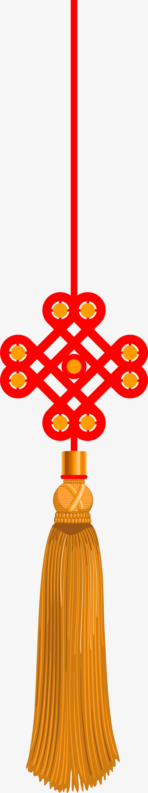 新年红色中国结挂饰素材免费下载_觅元素