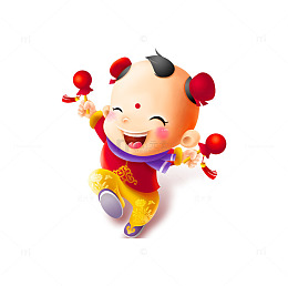 敲锣打鼓的可爱儿童