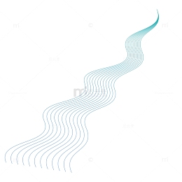 手绘蓝色科技动感线条