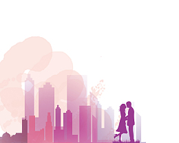 情人节人物剪影