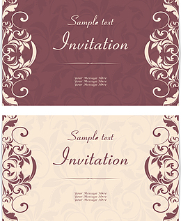 创意名片 花纹图案