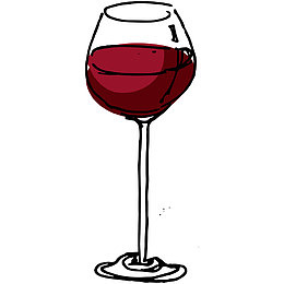 手绘红酒杯免抠图