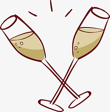 浪漫情人节酒杯卡通图案