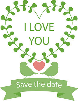 情人节创意花卉边框素材