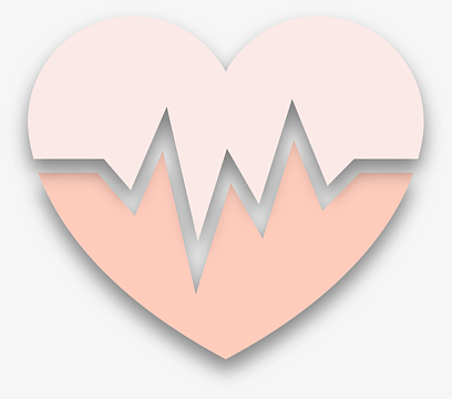 粉色情人节心动爱心