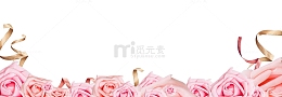 免抠情人节装饰粉色玫瑰花