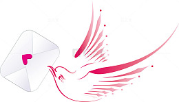 情人节情书线条小鸟