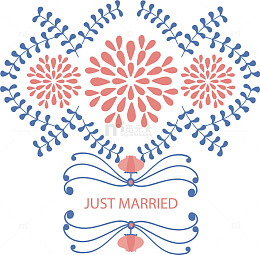 情人节花卉边框素材