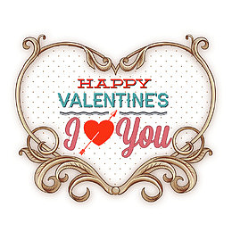 情人节快乐特色爱心边框