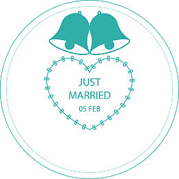 情人节心形花卉边框素材