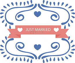 清新唯美情人节花卉边框素材