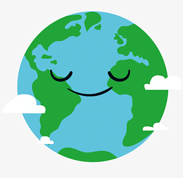 卡通拟人宇宙地球