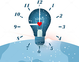 地球日熄灯一小时创意免抠素材