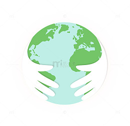 卡通地球装饰图案