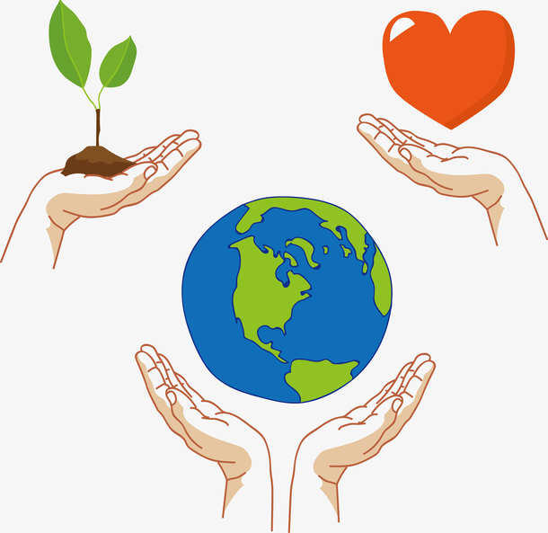 关爱地球手绘手势图免抠素材免费下载_觅元素51yuansu.com