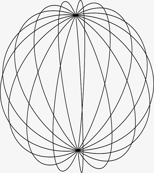 矢量全球 创意抽象线条球形素材