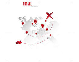飞机飞行图设计矢量图免费下载