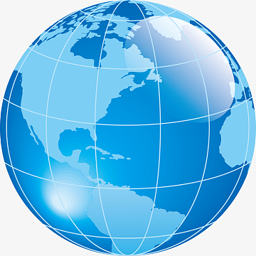 矢量立体创意地球图