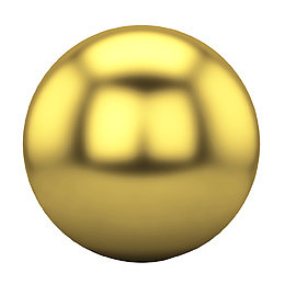 金色球体插画