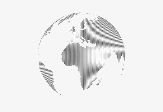 线条地球png蓝色地球背景png科技展会新品首发科技感地球免抠png太空