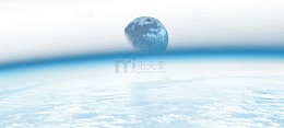 蓝色透明星际星空地球大气层png
