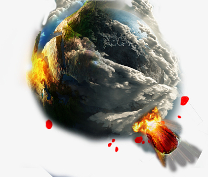 地球爆炸素材_地球爆炸图片元素-觅元素