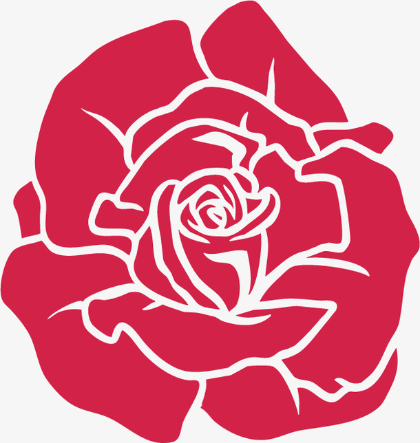 红色玫瑰的矢量花朵图案免抠素材免抠素材免费下载_觅元素51yuansu.