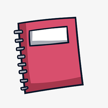 卡通手绘笔记本矢量素材