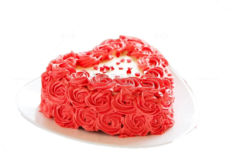 玫瑰心形蛋糕