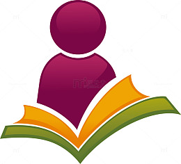 打开的书籍矢量图