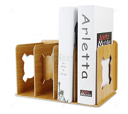 楠竹桌面书挡