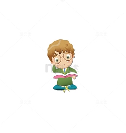 看书的小孩子