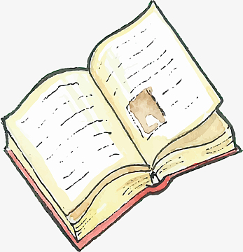 插画aipng翻开的书本小清新知识png魔法杂志矢量aipng翻开的书本素材